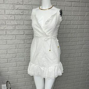 CBR White Eyelet Mini Dress Size M